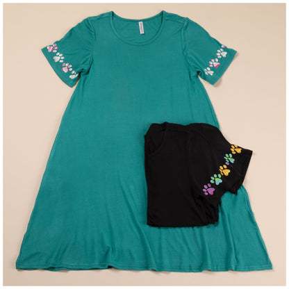 Celebration Paws T-Shirt Dress