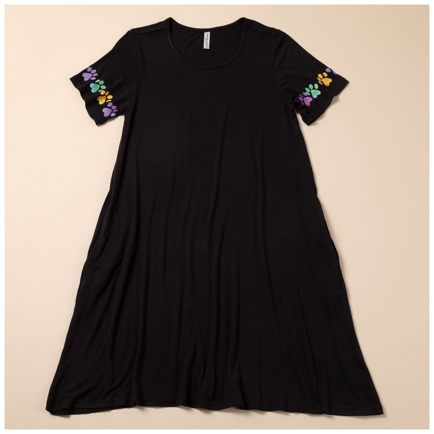 Celebration Paws T-Shirt Dress