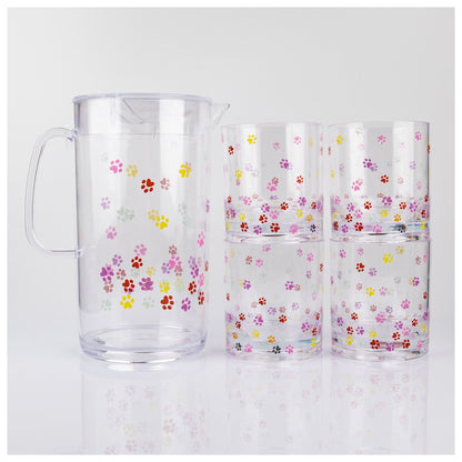 Tumbling Paws 64 oz Pitcher & Drinkware Set