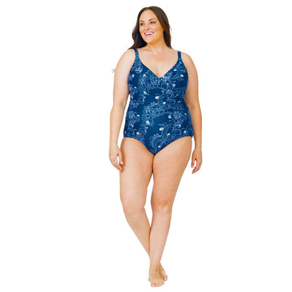 Caribbean Sand&trade; Full Coverage One Piece Swimsuit