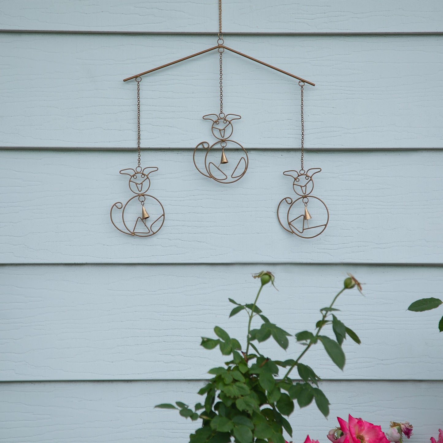 Cat & Dog Iron Wind Chime