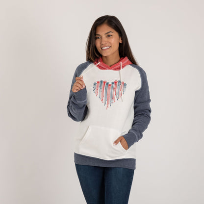 Patriotic Paw Raglan Hoodie