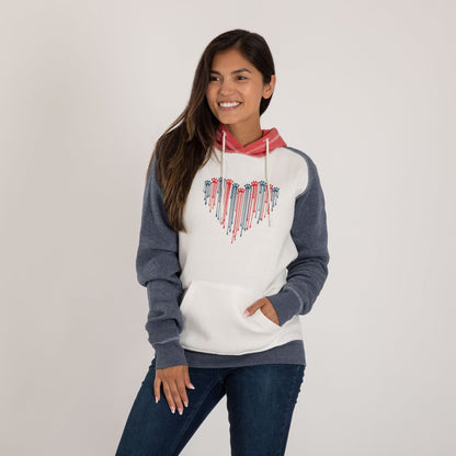 Patriotic Paw Raglan Hoodie