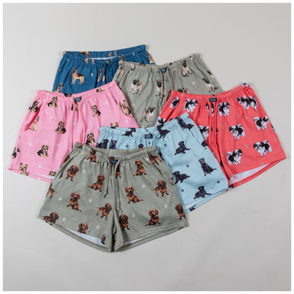 Dog Breed Lounge Shorts