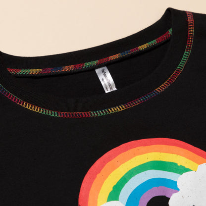 Paw Print Rainbow Short Sleeve T-Shirt