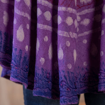 Purple Haze Hand Crafted Sleeveless Tunic