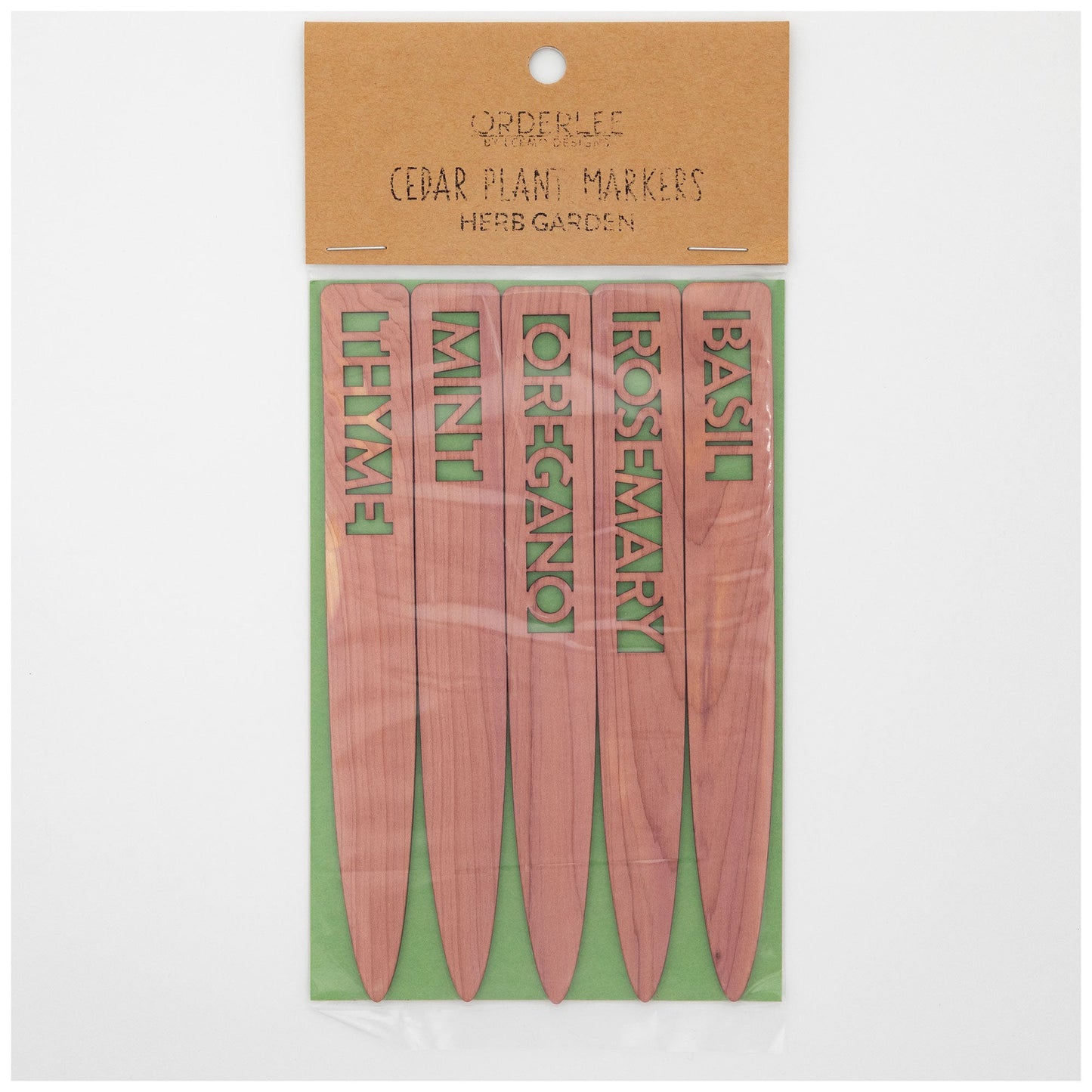 Cedar Plant Markers - Set of 5