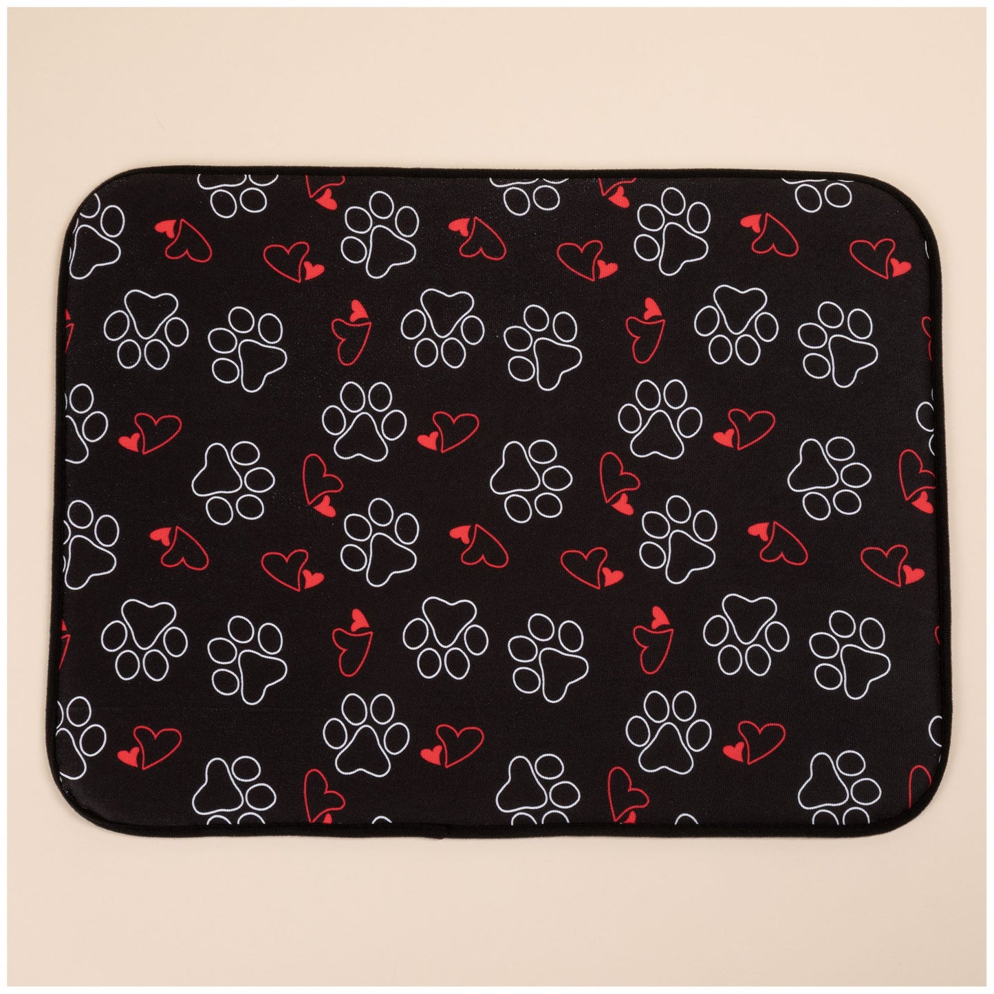 Heart & Paws Dish Drying Mat