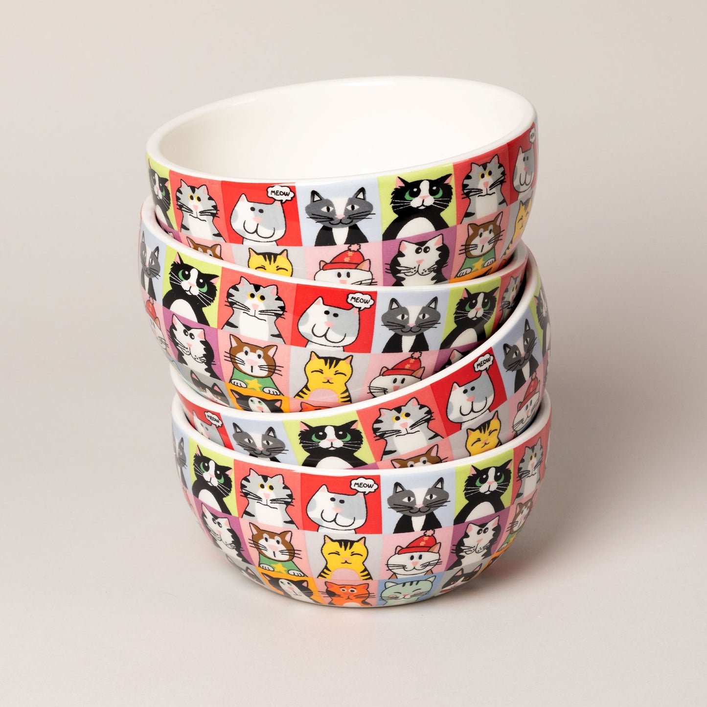 Pet Portrait Bowls - Set of 4