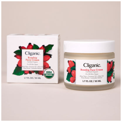 Cliganic&trade; Organic Rosehip Face Cream