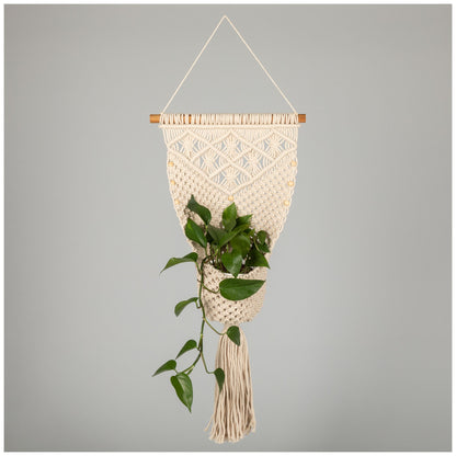 Macrame Hanging Wall Basket