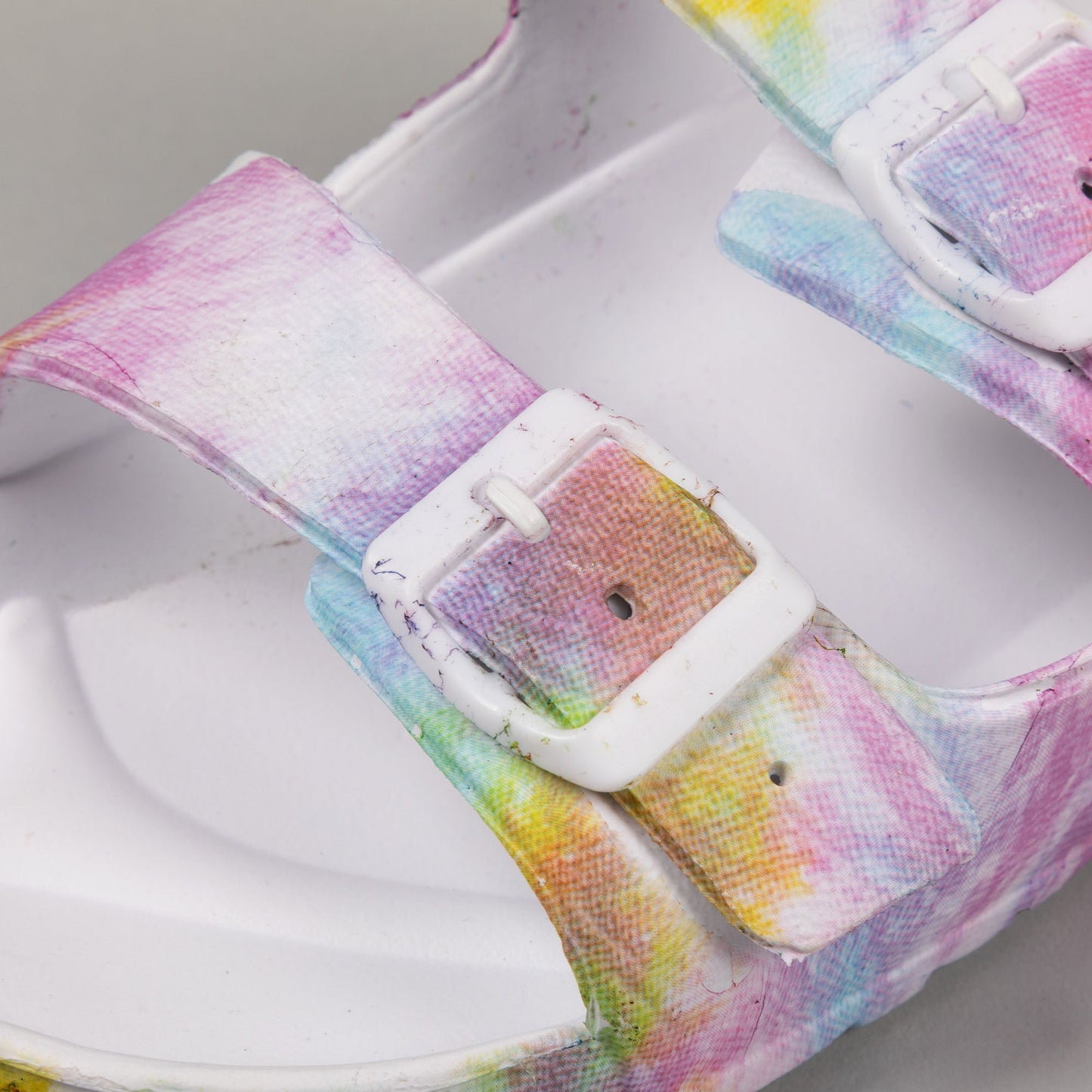 Women's Tie-Dye Double Buckle Slide Sandals