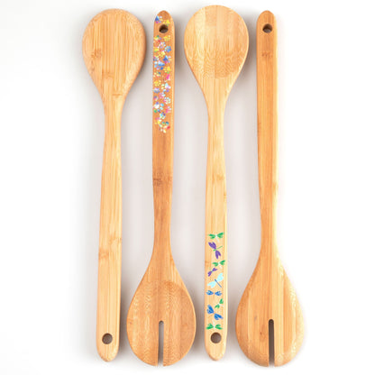 Bamboo Serving Spoon Set - Set of 2