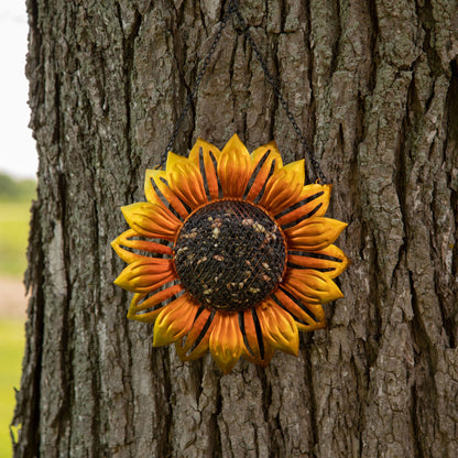 Hanging Sunflower Mesh Bird Feeder