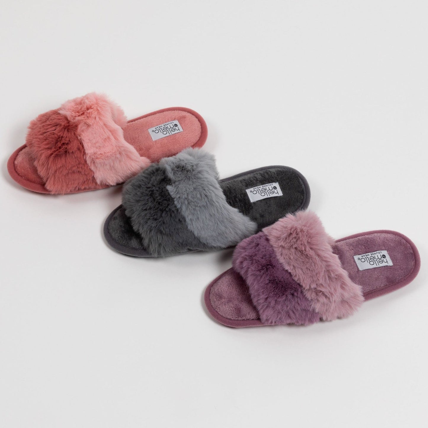 Cotton Candy Puff Slide Slippers