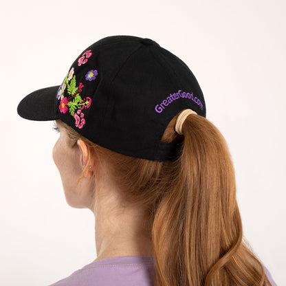 Paws in The Garden Embroidered Cap