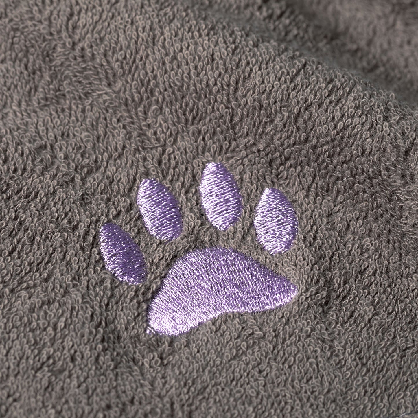 Embroidered Paw Wash Cloth - Set of 4