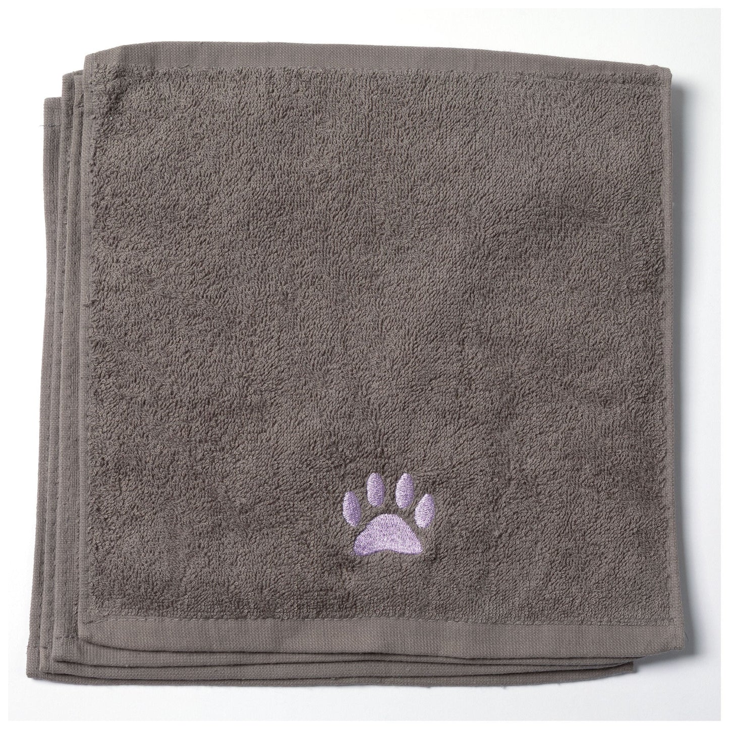 Embroidered Paw Wash Cloth - Set of 4