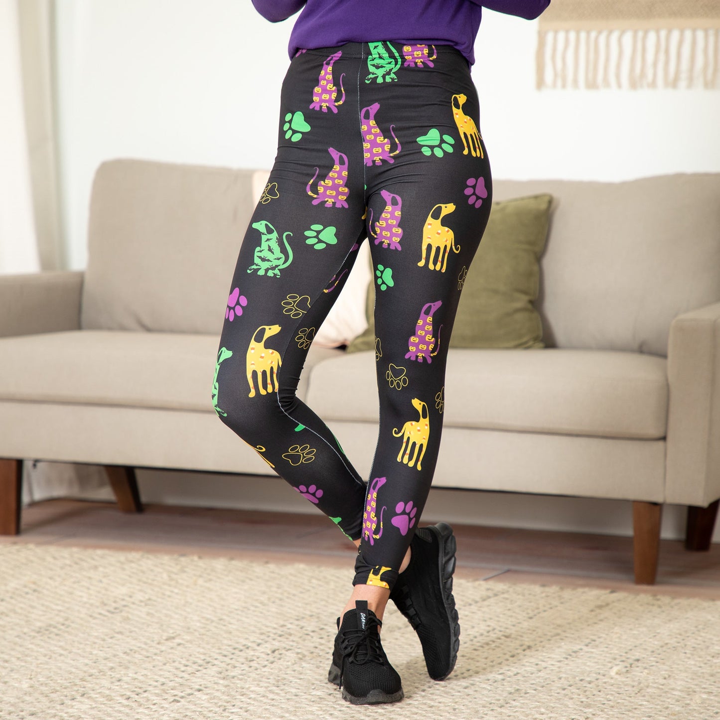 Pawsitively Comfy Halloween Leggings