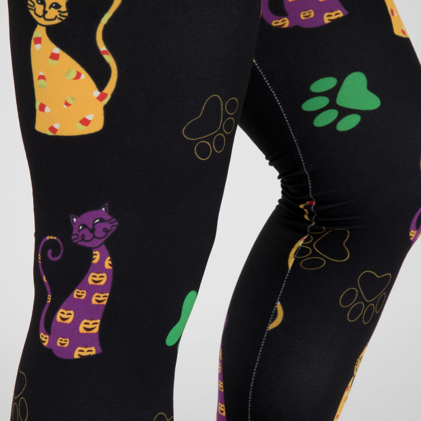 Pawsitively Comfy Halloween Leggings