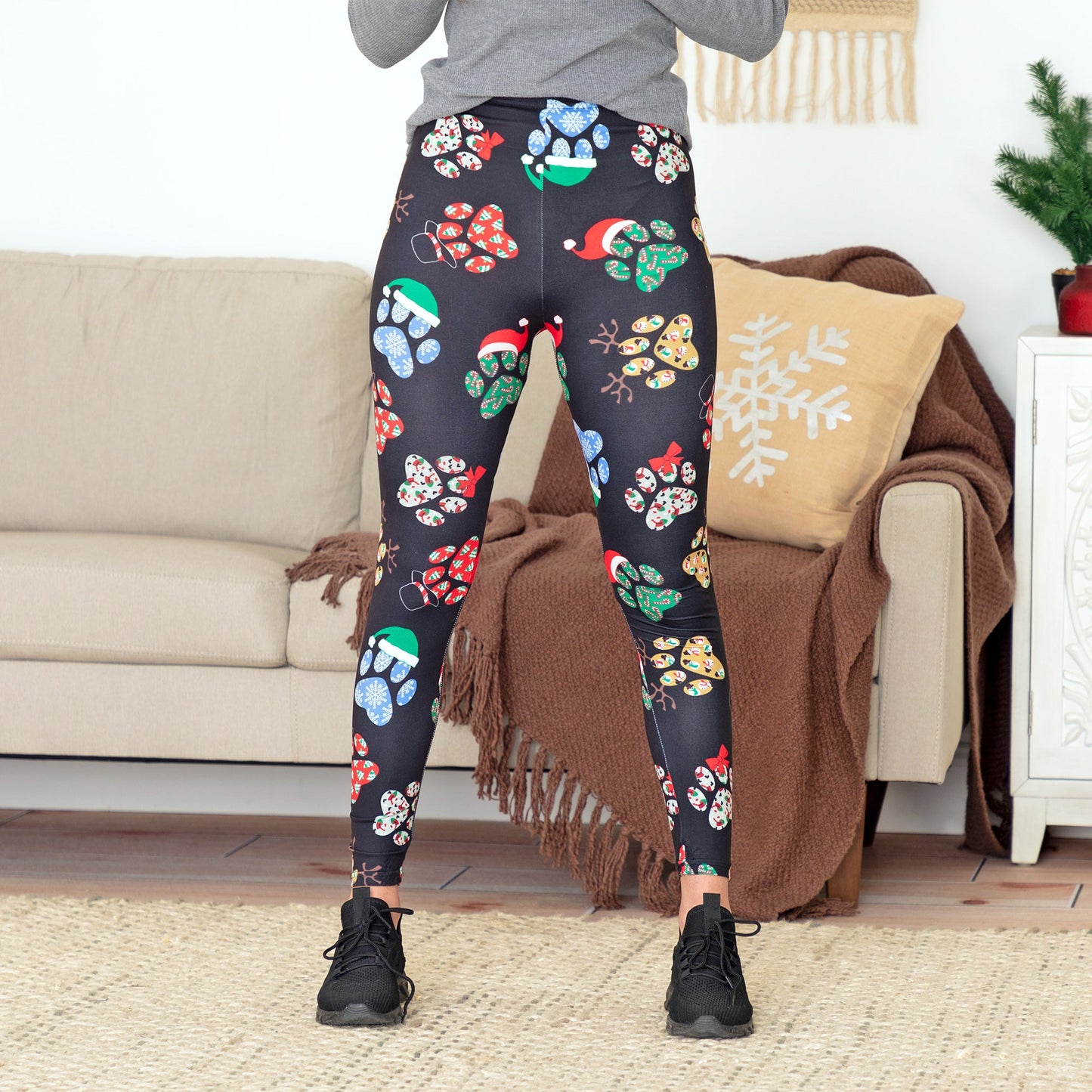 Pawsitively Comfy Holiday Pets Leggings