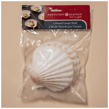 Nantucket Seafood Natural Canape Shells - Set of 4