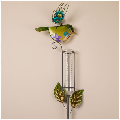 Decorative Bird Rain Gauge Stake