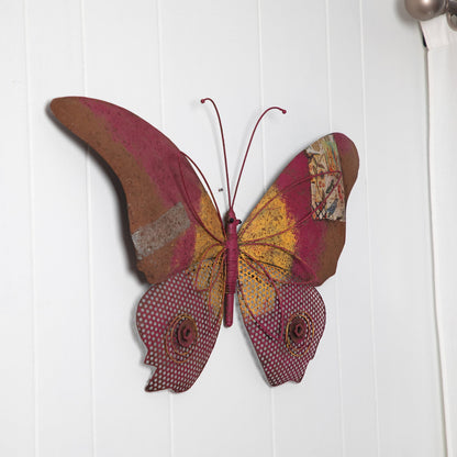 Handcrafted Metal Butterfly Outdoor Decor