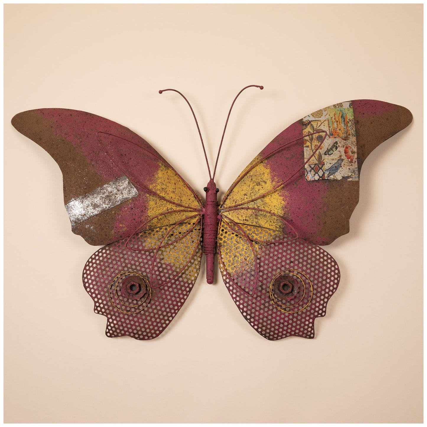 Handcrafted Metal Butterfly Outdoor Decor