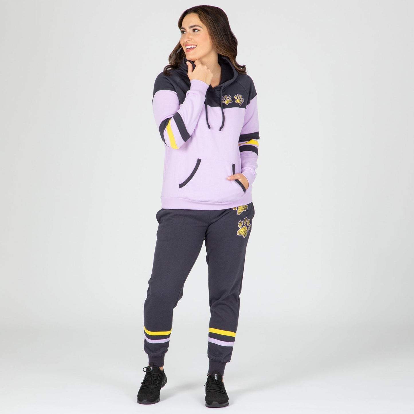 Paw Print Athletic Stripe Sweatpants