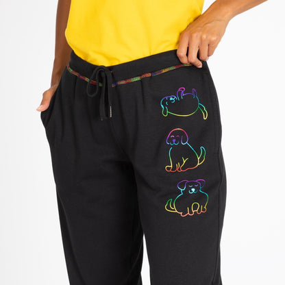 Rainbow Thread Pet Fun Sweatpants