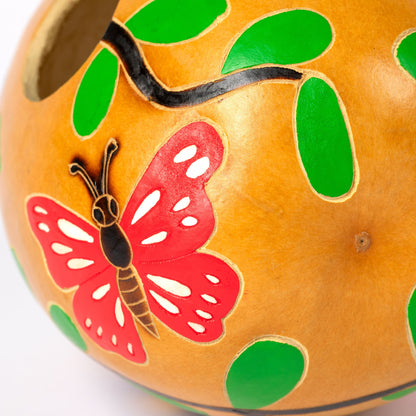 Hand Painted Gourd Birdhouse