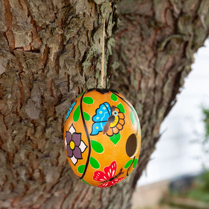 Hand Painted Gourd Birdhouse