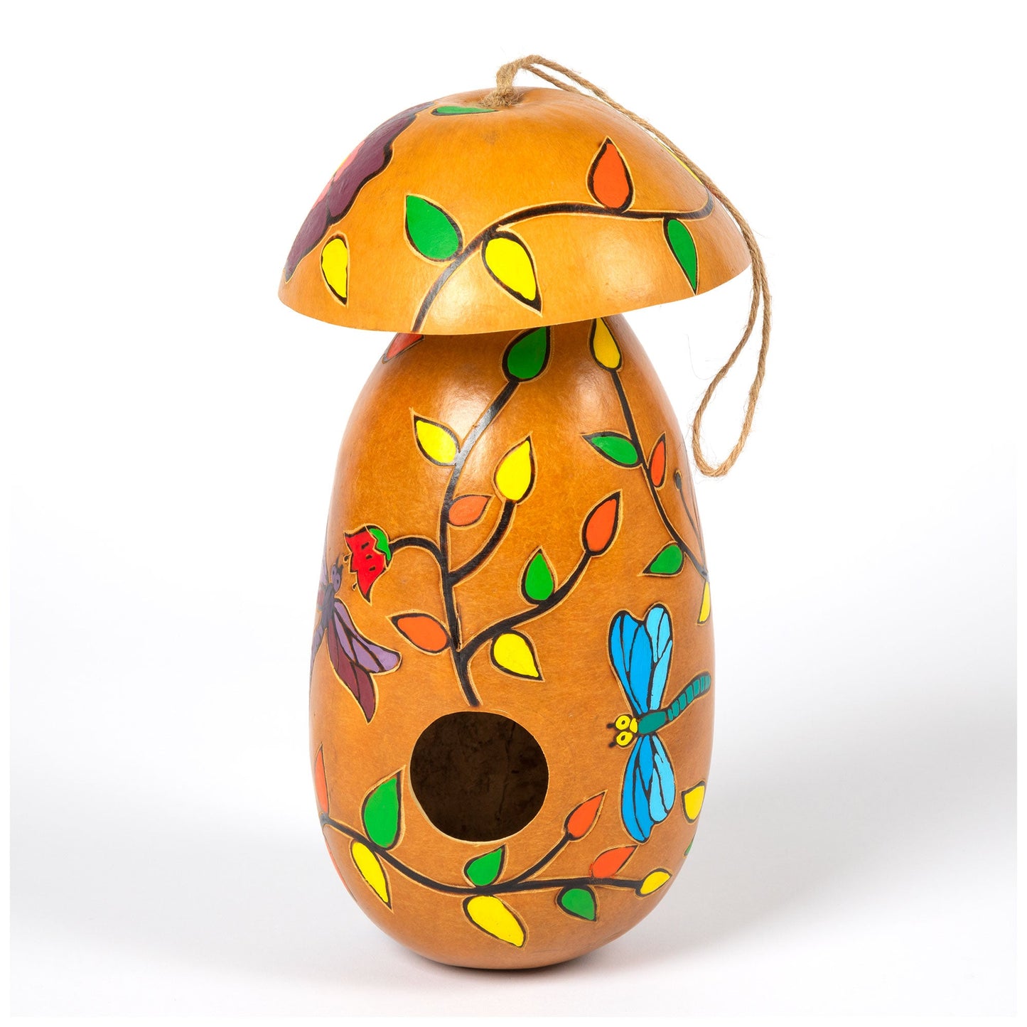 Hand Painted Gourd Birdhouse