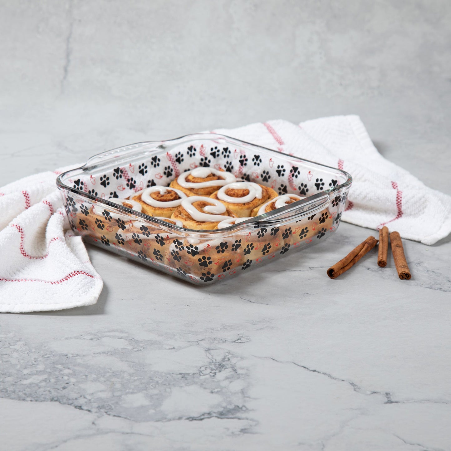 Paws to Bake Glass Baking Dish