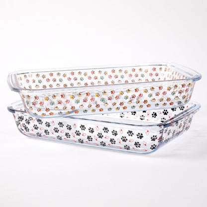 Paws to Bake Glass Baking Dish