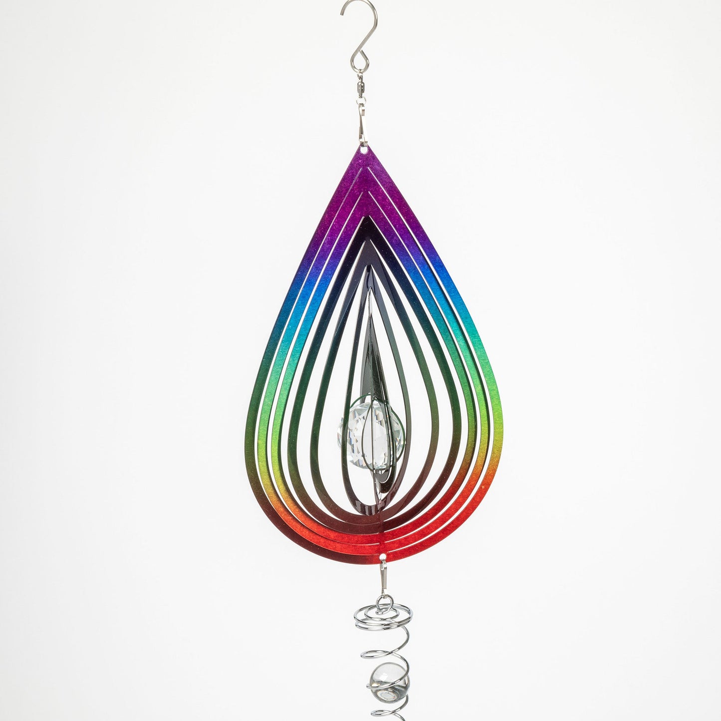 Color-Changing Jewel Illusion Spinner Wind Chime