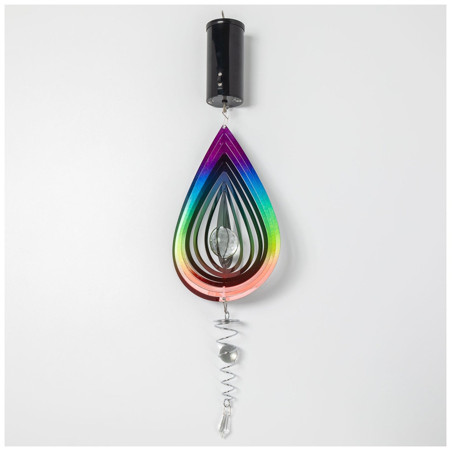 Color-Changing Jewel Illusion Spinner Wind Chime