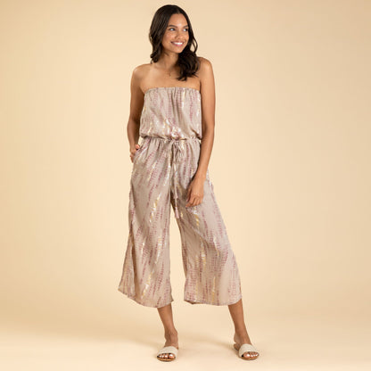 Saree Inspired Strapless Jumpsuit