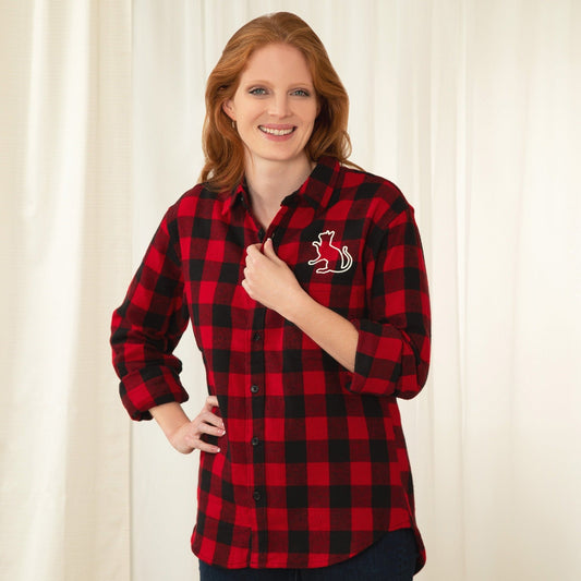 Pet Silhouette Flannel Shirt