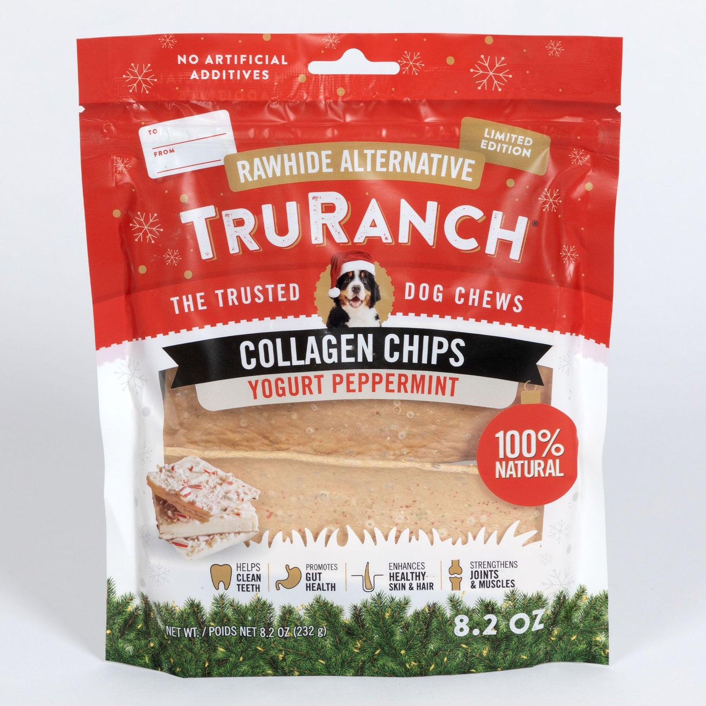 TruRanch&reg; Collagen Chips Peppermint Yogurt Dog Chews