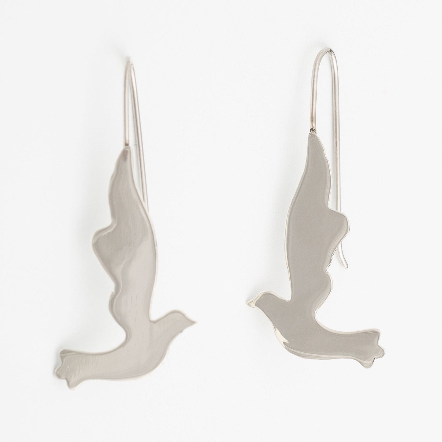 Dove Silhouette Sterling Earrings