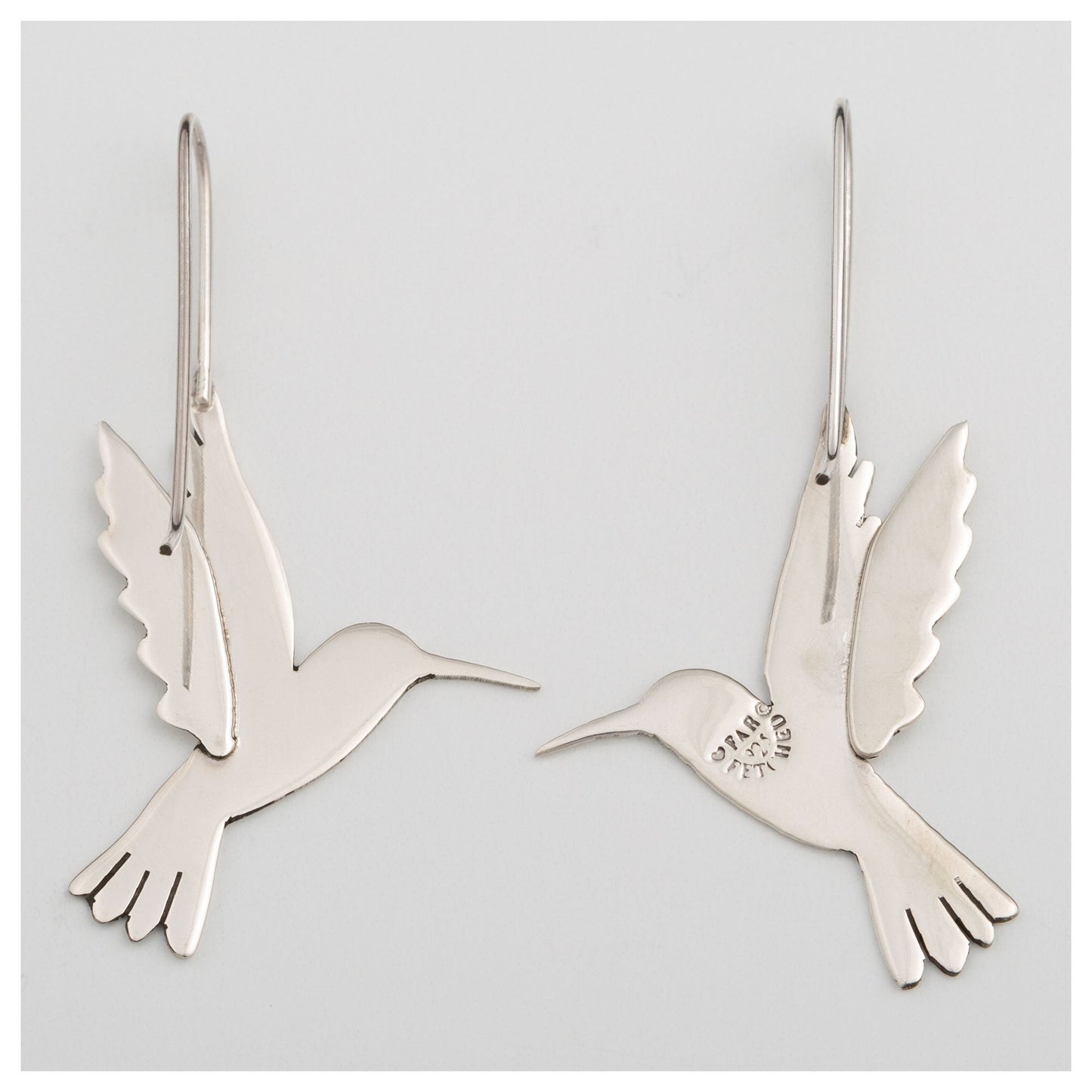 Flying Hummingbird Sterling Earrings