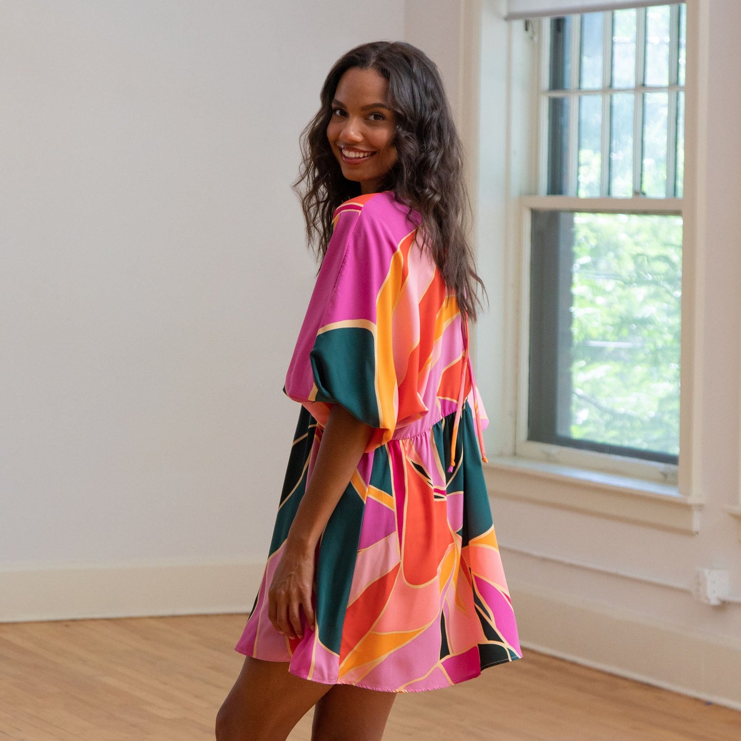 Metamorphosis Kimono Mini Dress