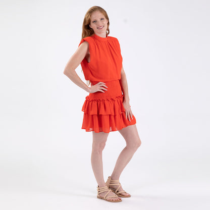 Sleeveless Smocked Mini Dress