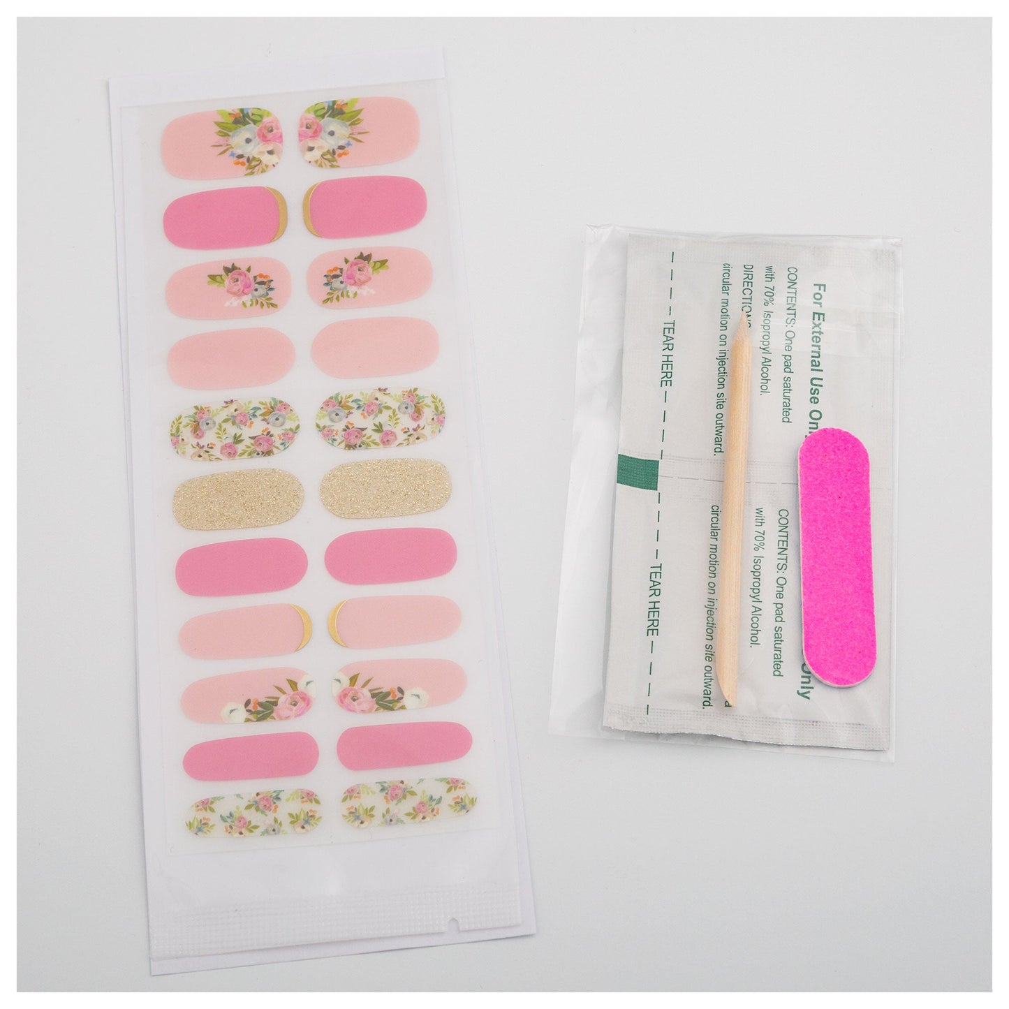 Flowers for the Sunshine Manicure Nail Wrap Kit