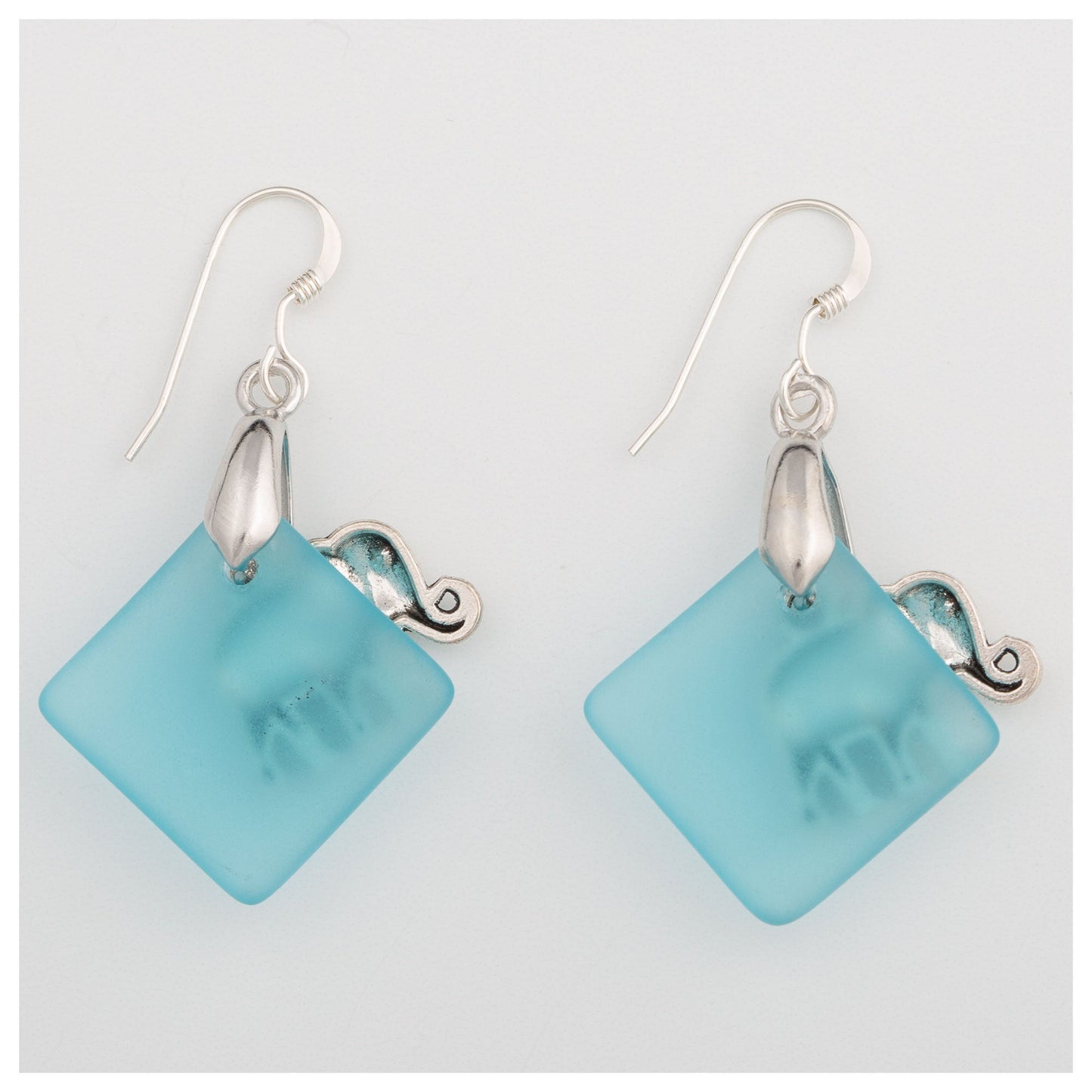 Elephant Sea Glass Earrings