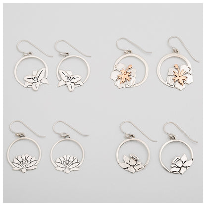 Blooming Flowers Sterling Earrings