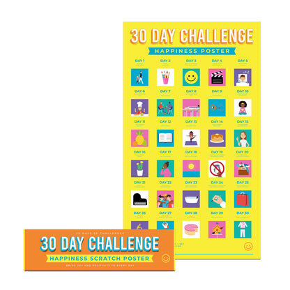 Thirty Day Challenge Scratch Poster