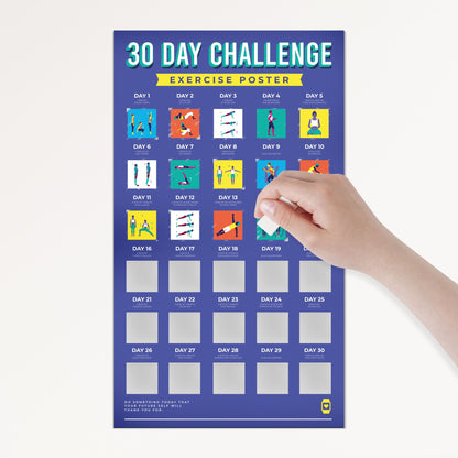 Thirty Day Challenge Scratch Poster